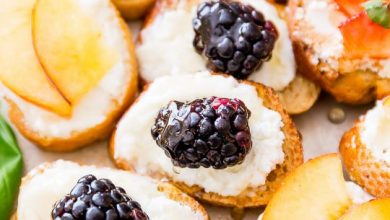 Photo of Crostini au chèvre, au miel et aux fruits