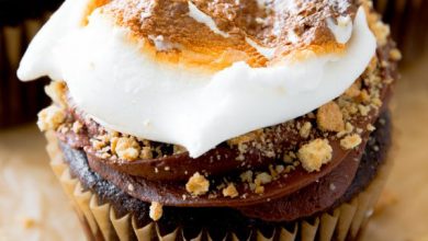 Photo of Cupcakes S’mores fourrés à la guimauve