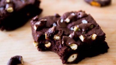 Photo of Brownies bretzels au chocolat triple