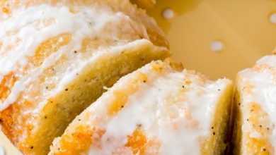 Photo of Gâteau Bundt aux graines de pavot et au citron glacé