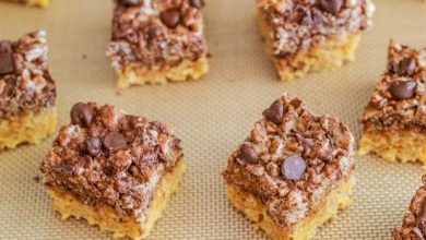 Photo of Gâteau au chocolat au beurre d’arachides Krispie Treats