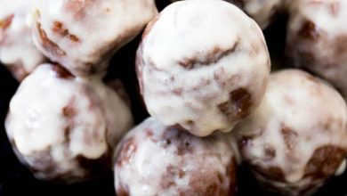 Photo of Trous de beignets glacés au chocolat