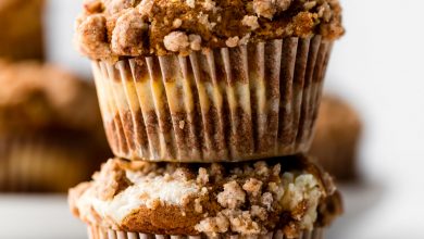 Photo of Muffins au fromage et à la citrouille