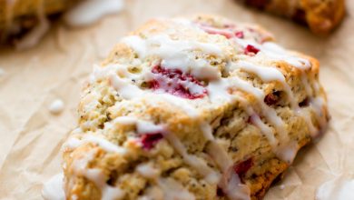 Photo of Scones aux graines de pavot et fraise