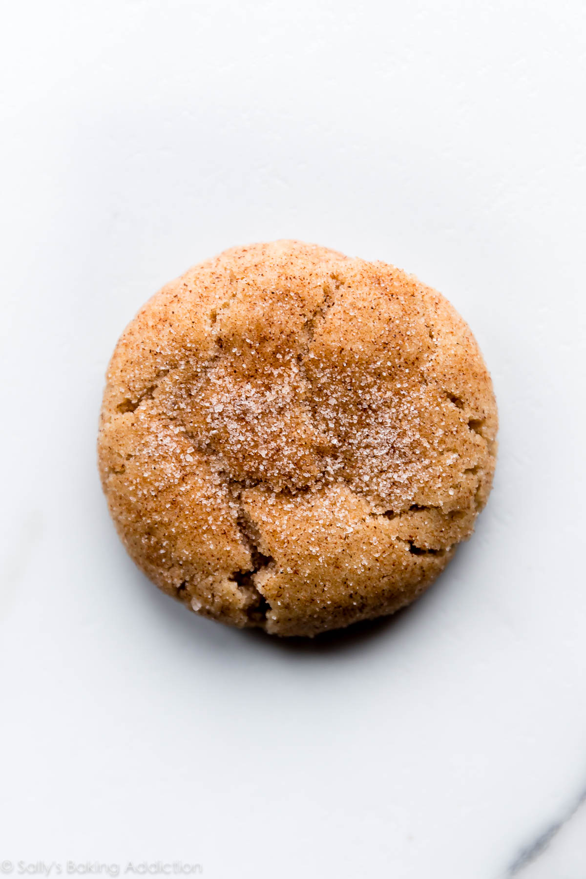 Les snickerdoodles mous les plus épais que vous ferez cuire! Pas de refroidissement de pâte à biscuits pour cette recette de biscuit snickerdoodle facile sur sallysbakingaddiction.com