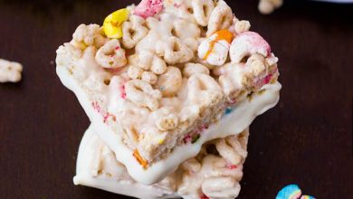 Photo of Chocolat blanc Lucky Charms Treats