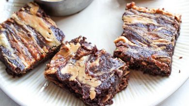 Photo of Skinny Peanut Butter Swirl Brownies