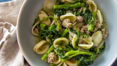 Photo of Orecchiette con Salsiccia e Cime di Rapa (Orecchiette avec saucisse et brocoli rabe)