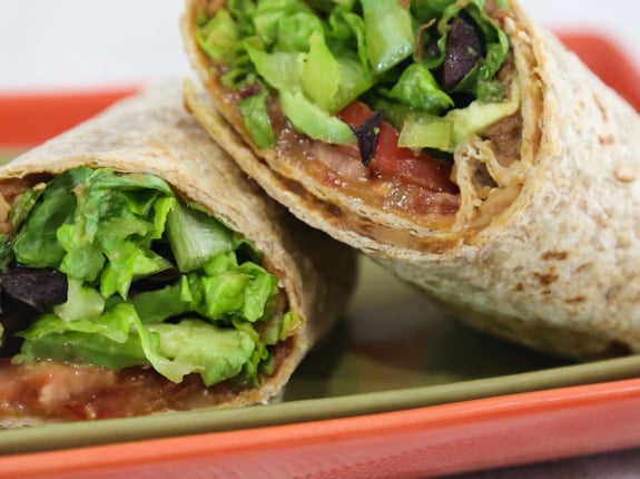 Wraps aux haricots frits 