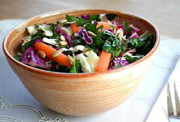 Salade de chou tricolore