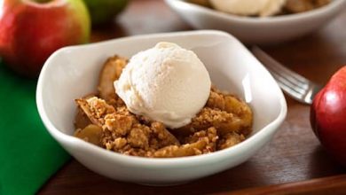 Photo of Crumble aux poires et aux pommes
