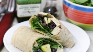 Photo of Wraps au tofu, à la roquette et aux olives