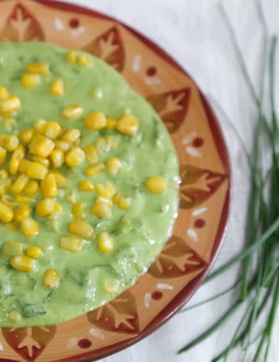 Recette de soupe froide à la crème de laitue et à la noix de coco