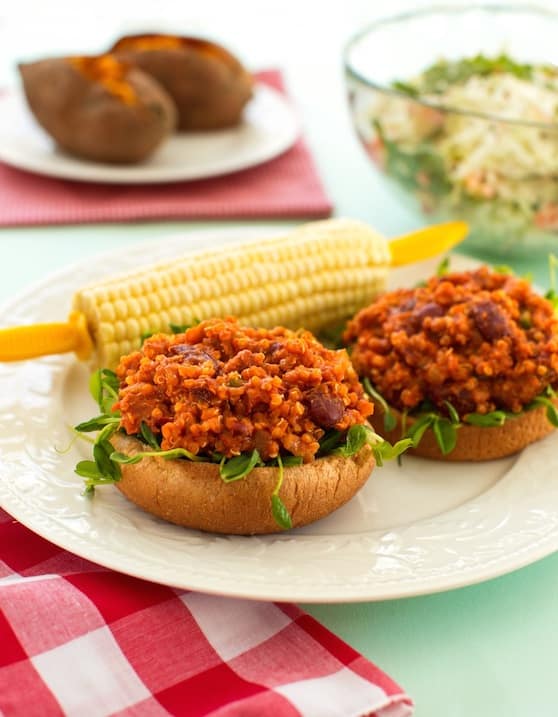 Recette de sloppy joes au quinoa et aux haricots