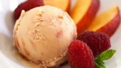 Photo of Glace Vegan Pêche Melba