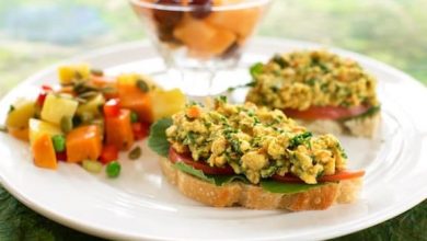 Photo of Tartinade ou salade de sandwichs aux pois chiches et au chou frisé