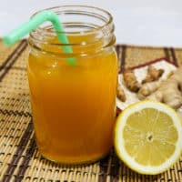 Tonique au gingembre-citron, rooibos et curcuma