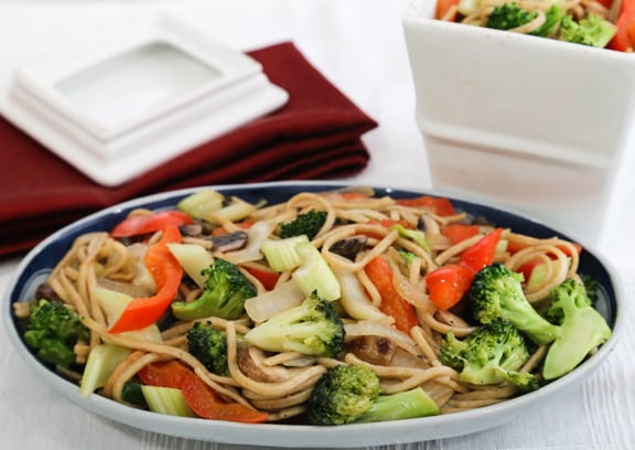Recette de chow mein aux légumes