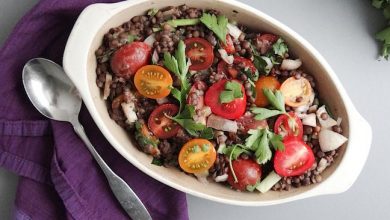Photo of Salade de lentilles française aux tomates cerises