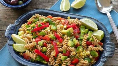 Photo of Salade de pâtes du sud-ouest à l’avocat et aux poivrons