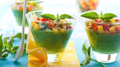 Photo of Gazpacho vert aux tomates fraîches