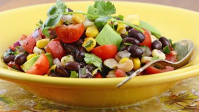 Photo of Salade de haricots noirs et de maïs