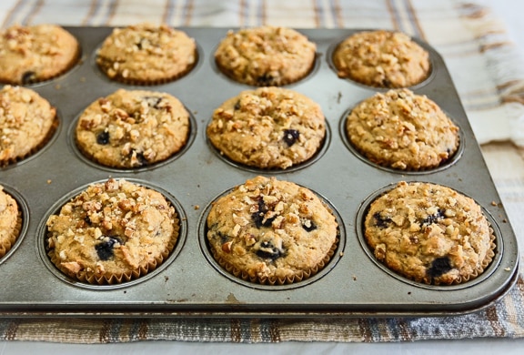 Muffins citronnés aux bleuets