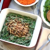 Casserole aux haricots verts végétaliens