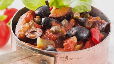 Photo of aubergines Caponata