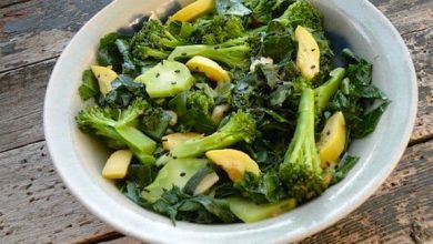 Photo of Sauté de chou frisé au sésame et brocoli