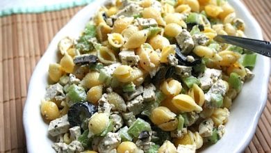 Photo of Salade de pâtes et tofu