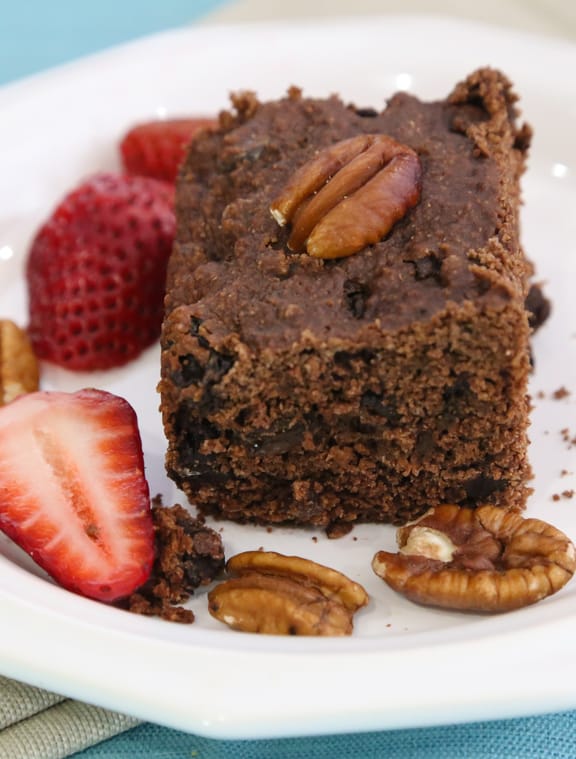 Recette de gâteau au brownie au chocolat végétalien