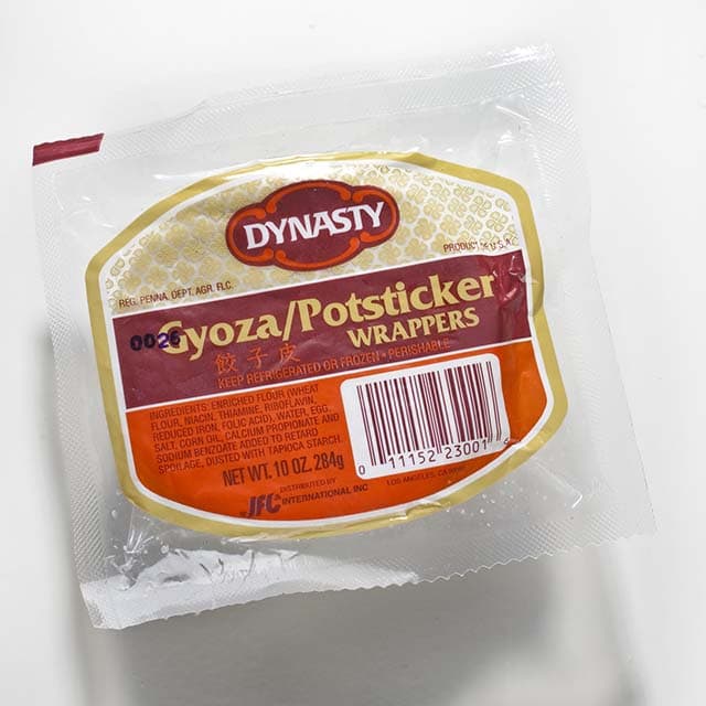 Emballages Gyoza.