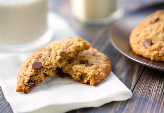 biscuits végétaliens aux pépites de chocolat faibles en gras