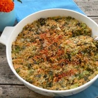 Recette de casserole de riz au brocoli et au cheddar vegan