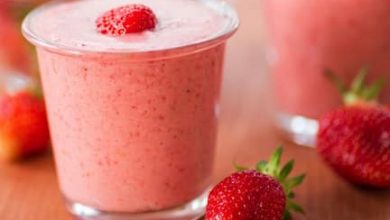 Photo of Smoothie classique aux fraises et à la banane