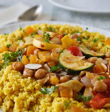 Couscous aux sept légumes pour le nouvel an juif