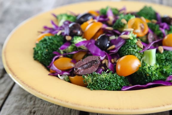 Salade de brocoli et chou rouge1