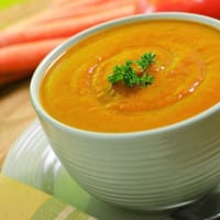 soupe créole à la crème de carottes