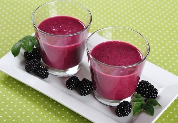 Recette de smoothie aux mûres