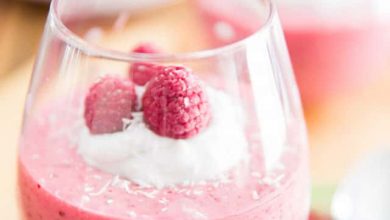 Photo of Pudding aux graines de chia et aux framboises •