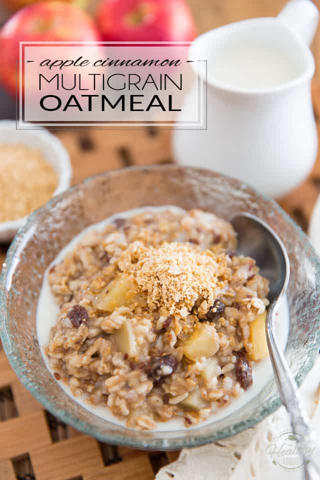 Donnez un coup de fouet à votre gruau du matin en y ajoutant toutes sortes de délicieuses saveurs, textures et ingrédients sains!  Ce gruau multigrains aux pommes et à la cannelle n'a pas seulement un goût incroyable, il est également suffisamment rassasiant pour fournir toute l'énergie nécessaire pour vous sentir rassasié jusqu'au déjeuner.