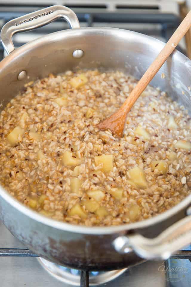 Gruau multigrains pomme cannelle par Sonia!  Le gourmand en bonne santé |  Recette sur thehealthyfoodie.com