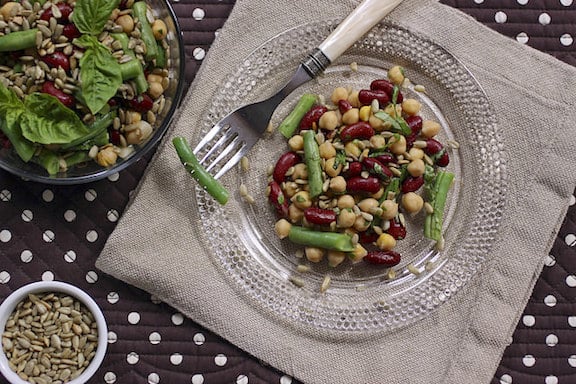 Recette de salade contemporaine aux trois haricots 2