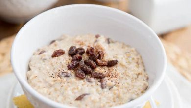 Photo of Gruau coupé en acier aux raisins et cannelle •