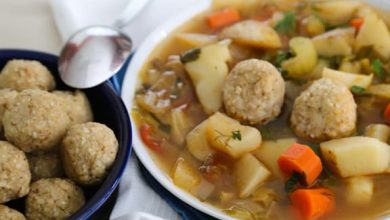 Photo of Boules de matzo végétaliennes (avec une variante sans gluten)