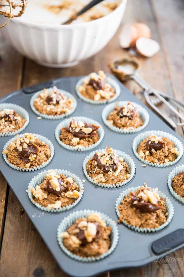 Muffins au son et aux dattes |  thehealthyfoodie.com