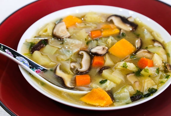 Soupe MIso aux légumes d'hiver