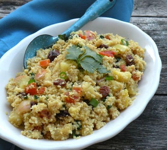 Couscous pilaf aux pommes et fruits secs