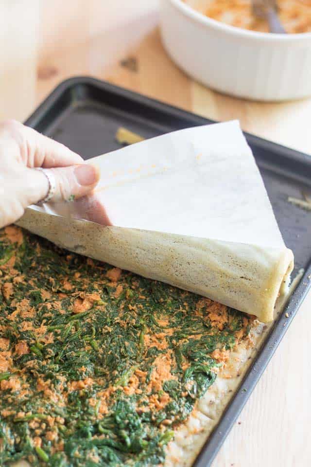 Omelette au four aux épinards et au saumon |  thehealthyfoodie.com